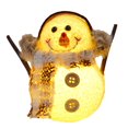 thumbnail image 1 of Adorno de mesa de muñeco de nieve, lámpara LED iluminada, pequeñas luces de noche con forma de muñeco de nieve navideño, figura navideña, decoración de mesa para regalo de interior, 1 of 2