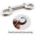 thumbnail image 4 of 2-Pack 316 Stainless Steel Double Ended Bolt Snap Hook 4-1/2'' Double End Bolt Snaps Hooks Scuba Diving Clips Marine Grade for Water Bucket/Dog Leash/Pet Feed Bucket & Hammock/Horse Tack and More, 4 of 5