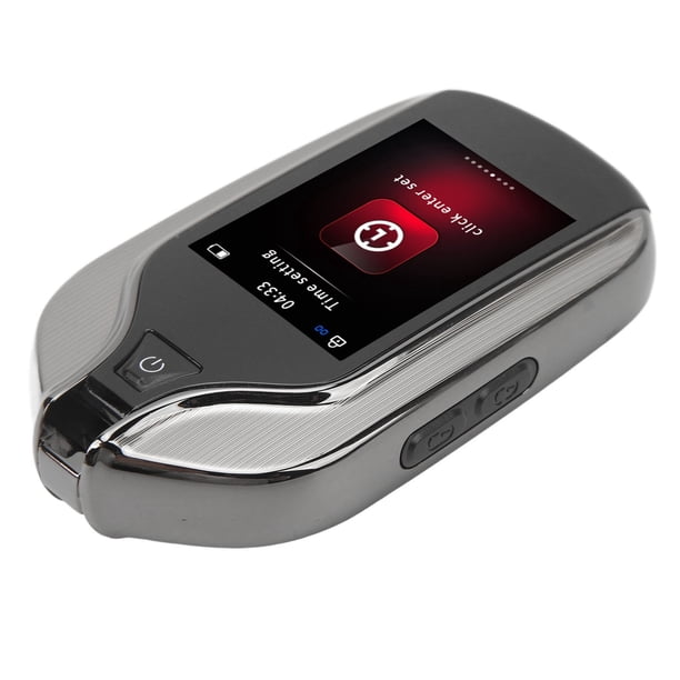 Llave De Coche Inteligente Remota, Pantalla Táctil LCD Llave De Coche Remota Inteligente Botones Físicos Universales Brillo Metálico Para Modelos De Botones De Motor De Parada