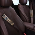 thumbnail image 3 of Chririnla Car Seat Belt Pads Thick Polyester SBR Composite, Compatible with, Suitable for Sedans, American Flag Buck Print, 3 of 8