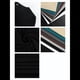 thumbnail image 5 of Camisetas Básicas Ajustadas Informales de Cuello Redondo y Larga Acanaladas para Mujer Negro L, 5 of 6