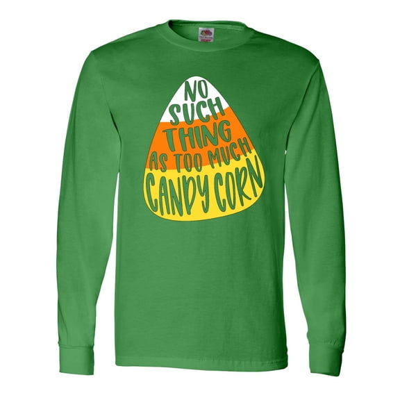 Inktastic Halloween No Such Thing As Too Much Candy Corn Long Sleeve T-Shirt
