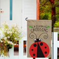 thumbnail image 4 of Ladybug Crossing Garden Flag Hello Spring Summer Seasonal Outdoor Yard Decor Flag Banner 12.5x18 Inch Print Double Sided, 4 of 6