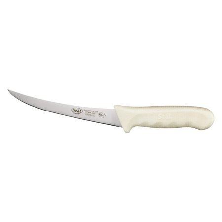 

6 Boning Knife White PP Handle Curved 2 packs