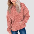 thumbnail image 2 of KPOPLK Girl's Graphic Hoodie for Kids Long Sleeve Sweatshirts Pullover Tops Pink,Size 4-5 Years, 2 of 5
