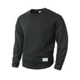 thumbnail image 1 of pstuiky camisas de manga larga para hombre, Sudadera con capucha y cuello redondo de manga larga de color liso para hombre Tops de hombre m, 1 of 8