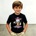 thumbnail image 2 of YAYUBA Toddler Boy Fall Shirts Crew Neck Graphic T-Shirts Back To School Short Sleeve T Shirts Comfortable Tunic Blouse Preppy Summer Clothes for Girls, 8-9 Years, Black, 2 of 4