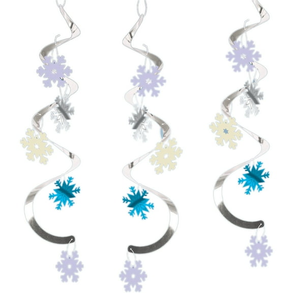 Snowflakes Dizzy Danglers, 5 pack