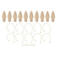 thumbnail image 2 of Ornamento de Bombilla de Madera, 10 piezas de bombilla de madera compacto para talleres, 2 of 7