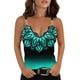 thumbnail image 4 of Blusa sin mangas con cuello en V para mujer a la moda Cami Camiseta con estampado Camis Tops Fridja qr5428, 4 of 5