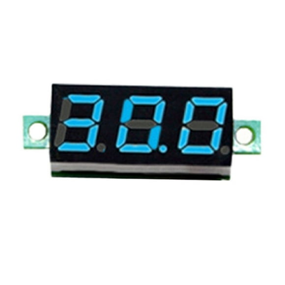 BTOER Voltmètre Numérique Mini LED 0.28 3 Fils DC0-100V Protection Inverse Testeur de Tension Panneau Testeur de Tension Voltmètre