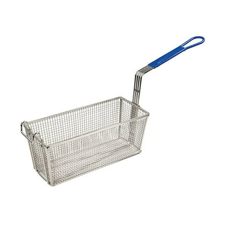 

Winco FB-20 Standard Front Hook Fry Basket - Blue Handle