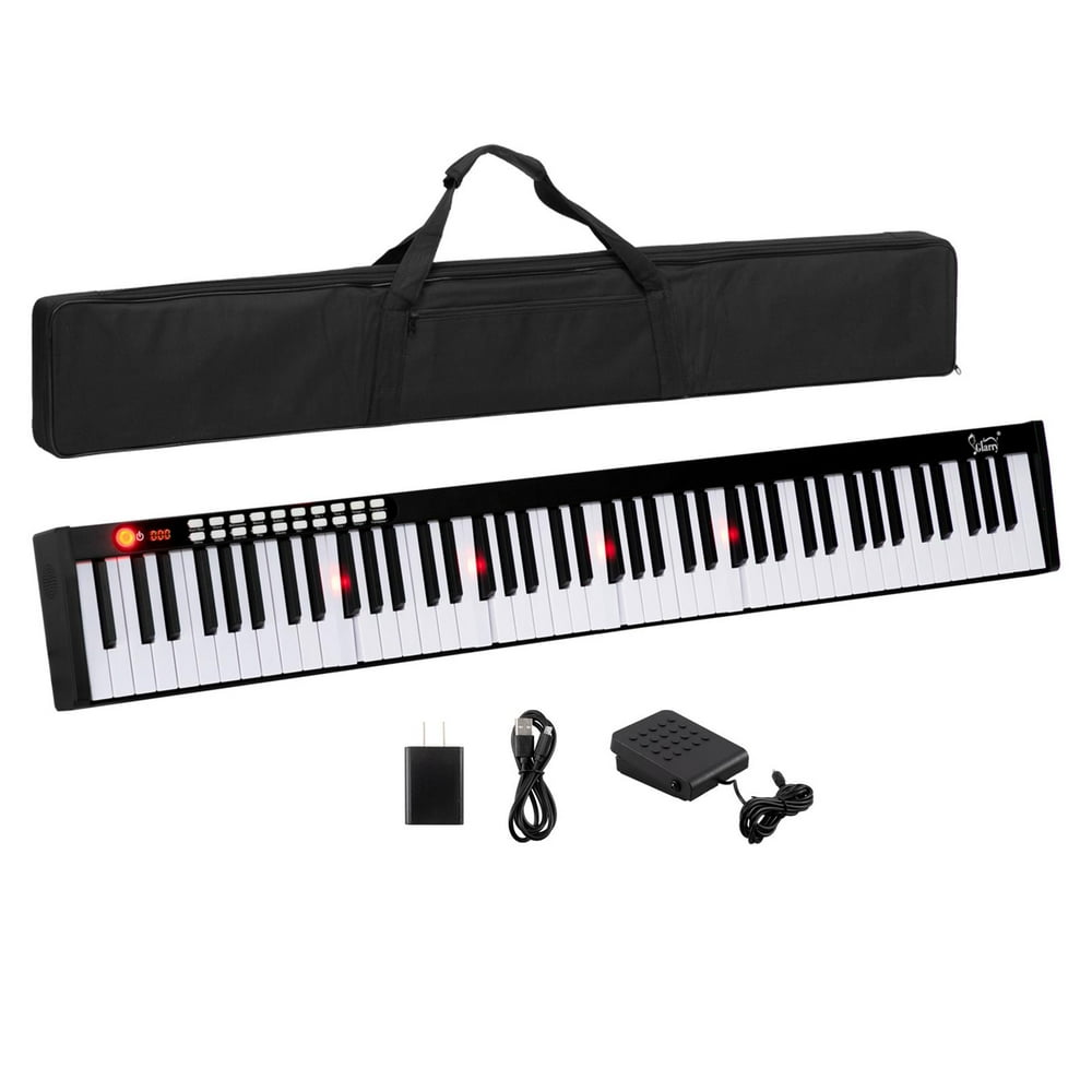 Glarry 88Key Digital Piano Electronic Keyboard, with Handbag, MIDI