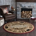 thumbnail image 2 of Tayse Nature Area Rug 6700 Lodge Red Bears Paws 5' 3" x 7' 3" Rectangle, 2 of 10