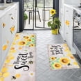 thumbnail image 2 of LILELIS 2pcs Beee Festival Doormat Kitchen Rugs Plaid Beee Mats Decoration Front Summer Kitchen Comfortable Mat Home Cool Blankets Size Large Soft Blankets for Adults, 2 of 5