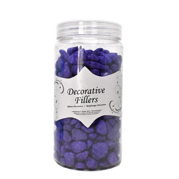 Acrylic Crystal Rocks Decorative Vase Filler, Purple, 9/10Pound