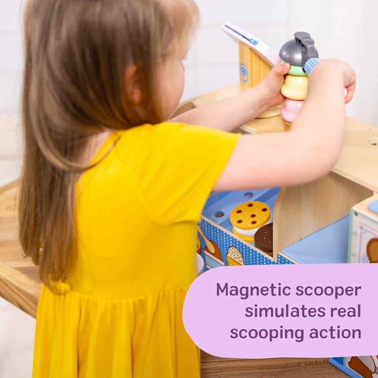 Melissa & Doug Cool Scoops Ice Creamery Wooden Counter, 42 Pieces photo 6