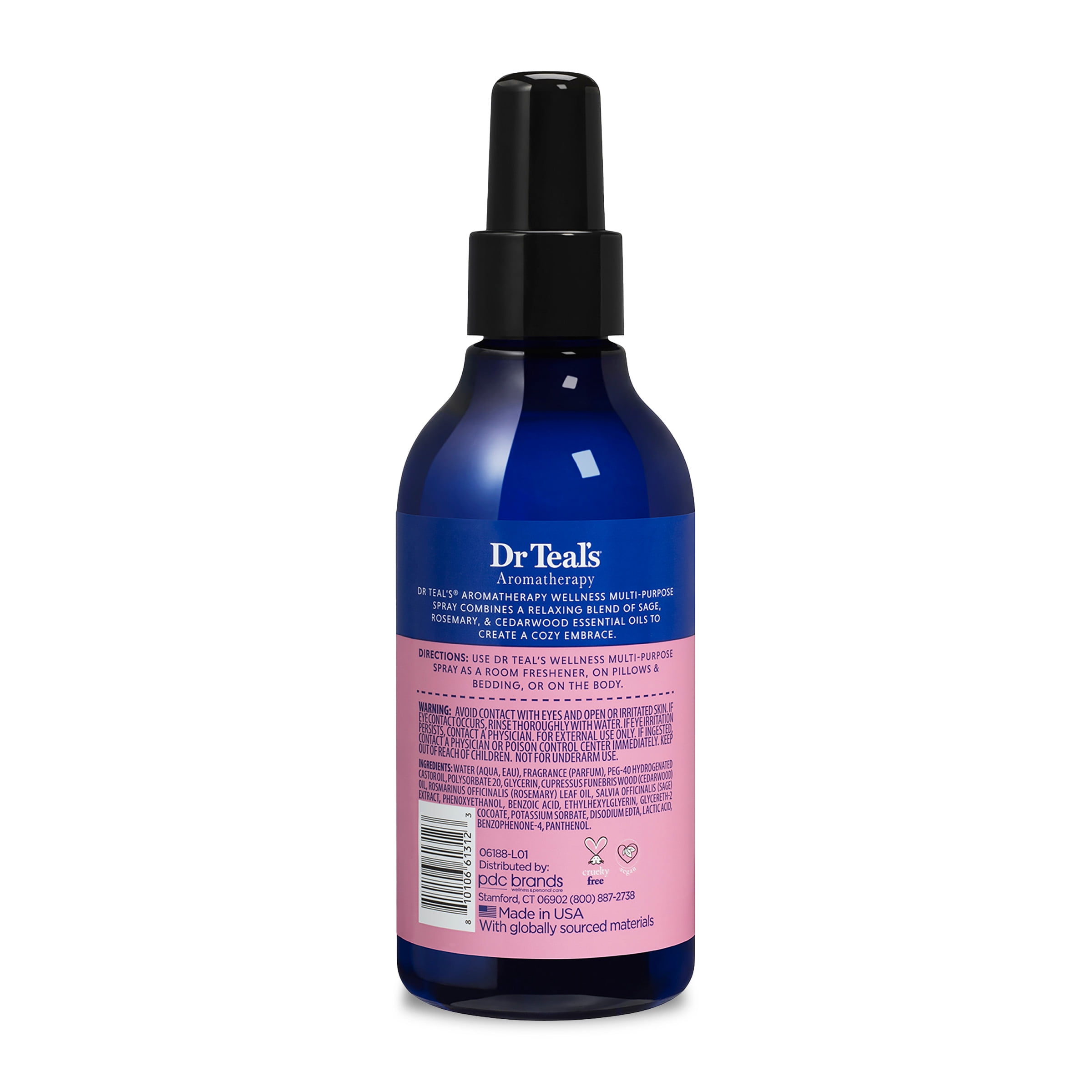 Dr Teal's Aromatherapy Comfort Wellness Spray with Sage, Rosemary, & Cedarwood, 8oz