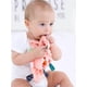 thumbnail image 4 of Baby Tags Security Blankets - Baby Soothing Plush Blanket With Colorful Tags, 10"X10" Square Sensory Toys-Pink, 4 of 4