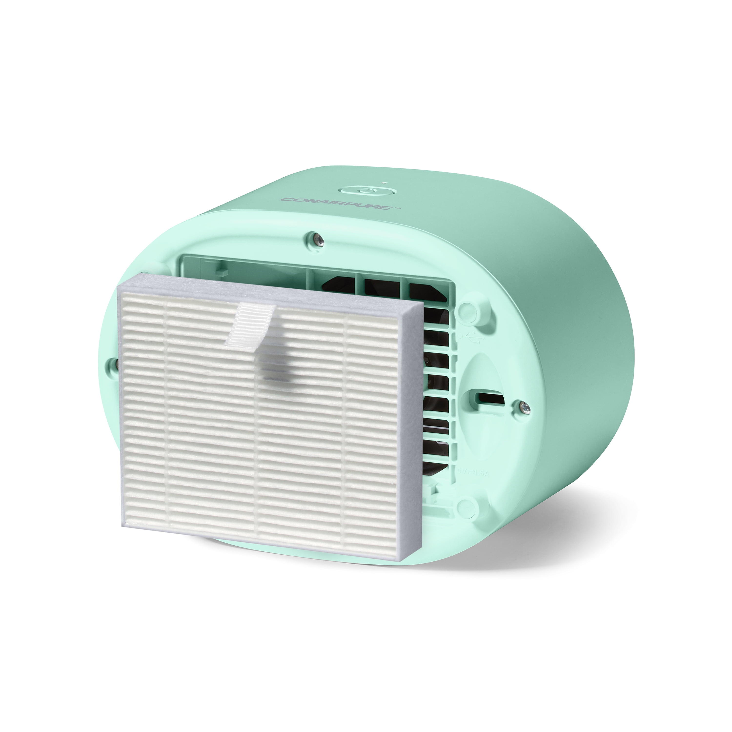 Conair Pure Portable HEPA Air Purifier, 3 Fan Settings, Aqua