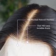thumbnail image 3 of Pelucas con encaje en la parte delantera FUTGK, cabello humano liso, 60 cm, densidad 220, 3 of 7