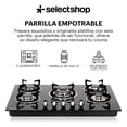 thumbnail image 2 of Parrilla De Gas 5 Quemadores De Acero Inoxidable Estufa Compatible Con Gas LP Empotrable o De Sobreponer Encendido Electronico Parrilla Electrica De Estructura Metalica, 2 of 7