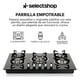 thumbnail image 2 of Parrilla De Gas 5 Quemadores De Acero Inoxidable Estufa Compatible Con Gas LP Empotrable o De Sobreponer Encendido Electronico Parrilla Electrica De Estructura Metalica, 2 of 7