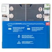 Brinks Keyed Entry Classic Bell Style Doorknob and Deadbolt Combo, Satin Nickel Finish