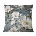 thumbnail image 3 of Designart "Lovely Grey And White Orchid Blossoms I" Floral Printed Throw Pillow, 3 of 5