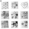 thumbnail image 1 of Lubelski 1 Set Painting Stencil Flower Pattern Multifunctional PET Paper Craft Painting Template for Wall Art, 1 of 4