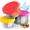thumbnail image 1 of TAVVA Stainless Steel Snack Containers for Kids - Plastic Free Leak Proof Lunch Containers for Kids, Metal Lunch Box, Bento Box Containers, Toddler Lunch Container, Food Storage Containers with Lids, 1 of 10
