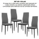 thumbnail image 5 of Set De 4 Sillas Comedor Minimalista Moderno Respaldo Alto, 5 of 6