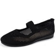 thumbnail image 6 of Women's Breathable Knit Flats, Soft Mary Jane Mesh Ballet Flat Shoes Comfortable Ballerina Flats Dressy Washable Summer Shoe Slip on Casual 36, 6 of 9