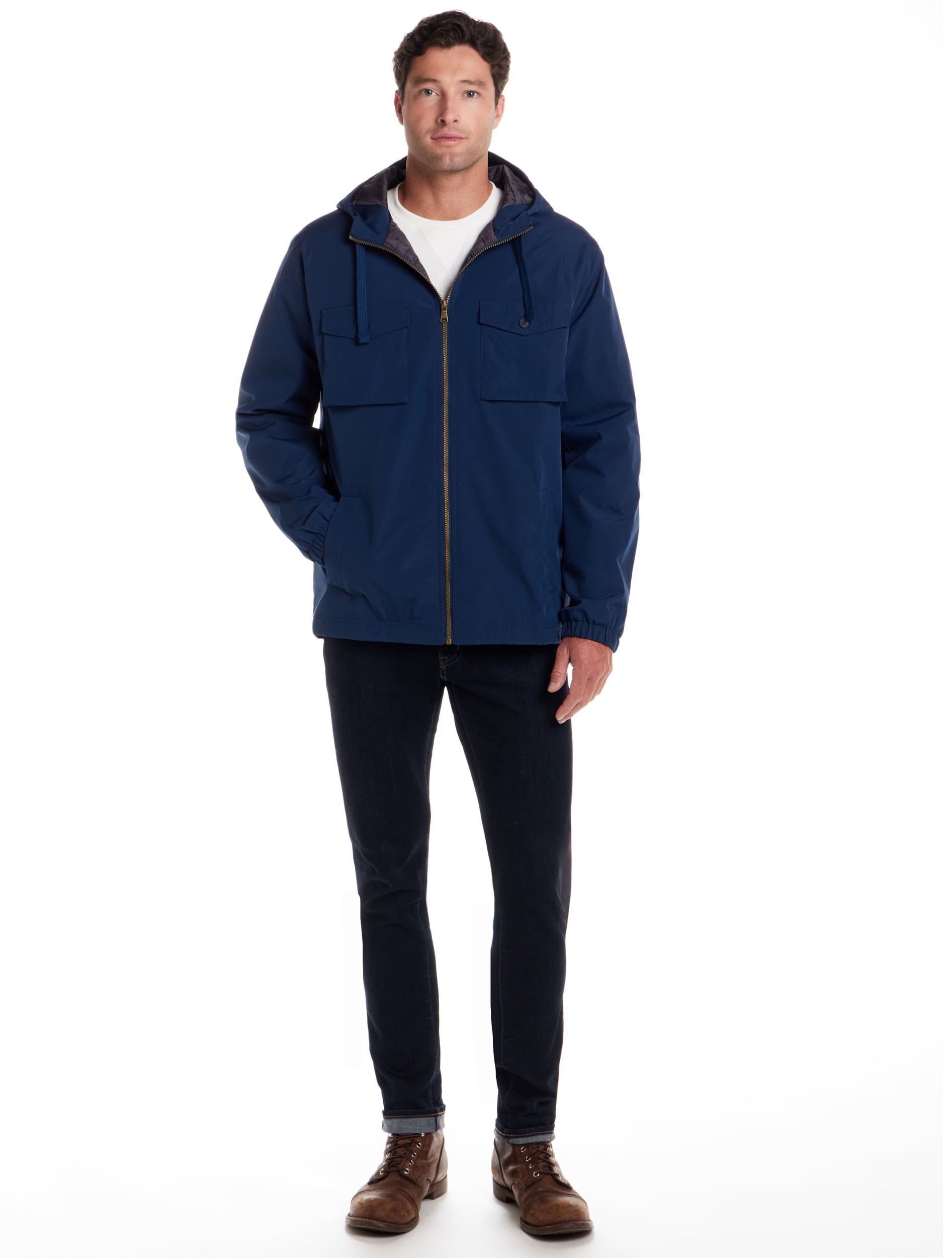 Frontier Threads Men's Lined Poly Memory Hooded Safari Jacket