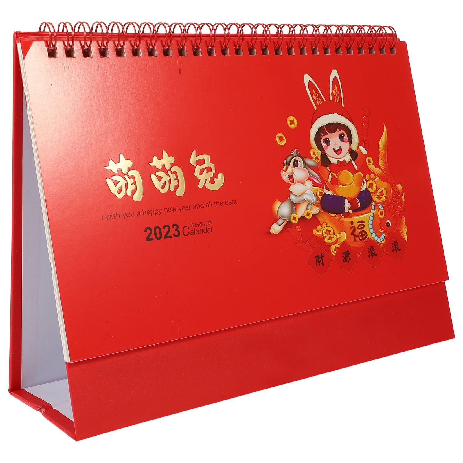 Desk Calendar Rabbit Printing Table Calendar Year of the Rabbit