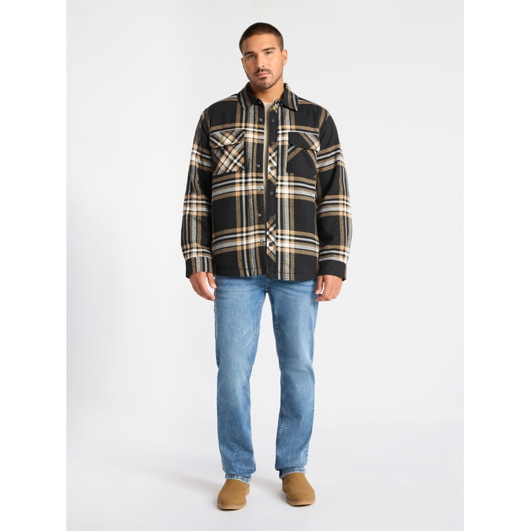 George Men's Quilted Flannel Shirt Jacket photo 4