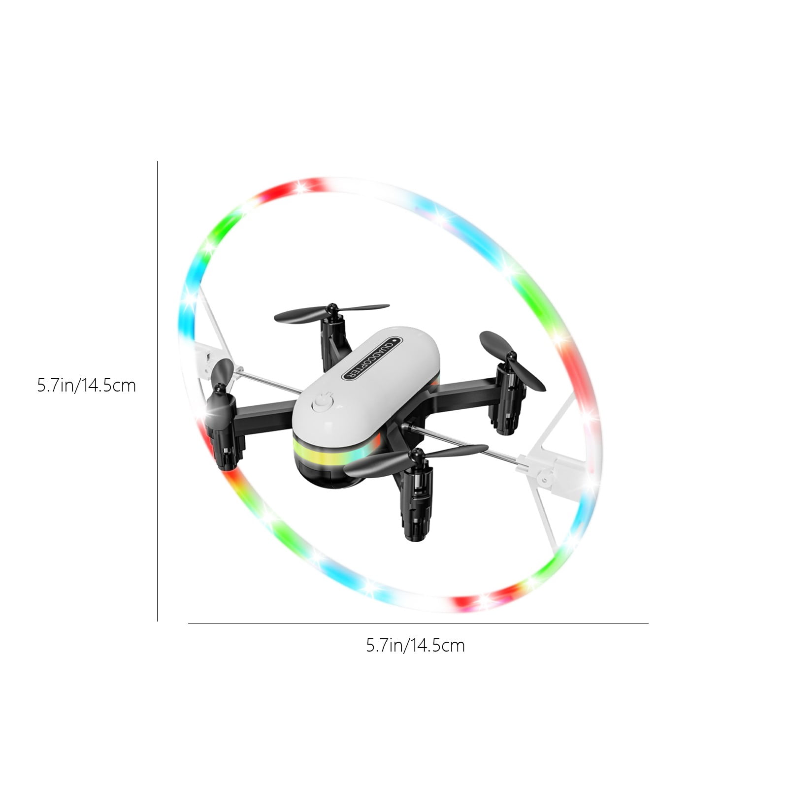 Drone with Cool LED Lights, One Click Takeoff And Landing, Folding Body, Remote Control Toys Gifts for Adult