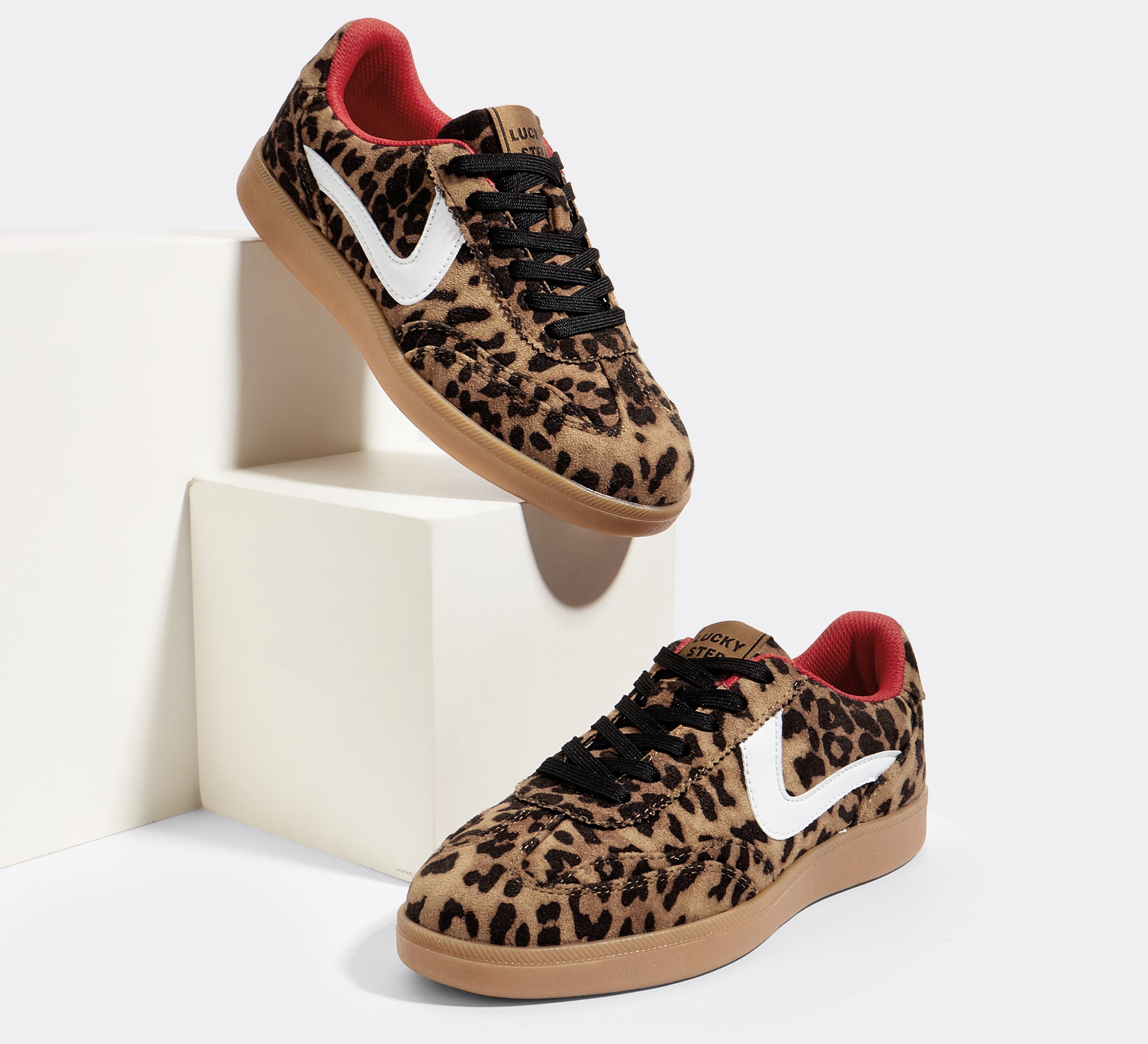 Tenis Retro Clásicos para Mujer, Antideslizantes, de Moda, Casuales, Leopardo 6
