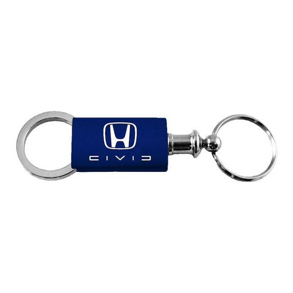 Honda Civic Reverse C Anodized Aluminum Valet Key Fob (Navy)