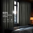 thumbnail image 4 of Half Price Drapes Silver Faux Dupioni Silk Room Darkening Curtains for Bedroom(1 Panel),50WX 96L, 4 of 10