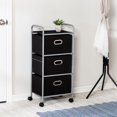 thumbnail image 3 of Honey-Can-Do 3-Drawer Fabric Storage Cart, 3 of 3