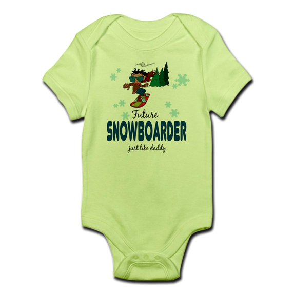 CafePress - Future Snowboarder Like Daddy Baby Body Suit - Baby Light Bodysuit