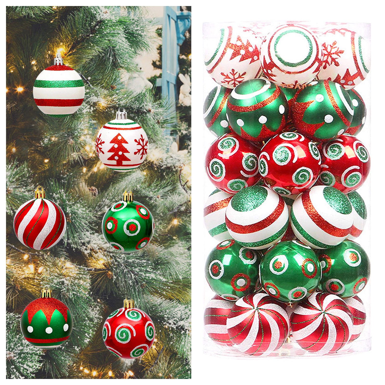 Christmas Ball Ornament Plastic 30PCS 2 36in Small Hanging Ball Xmas christmas-ball-ornament-plastic-30pcs-2-36in-small-hanging-ball-xmas