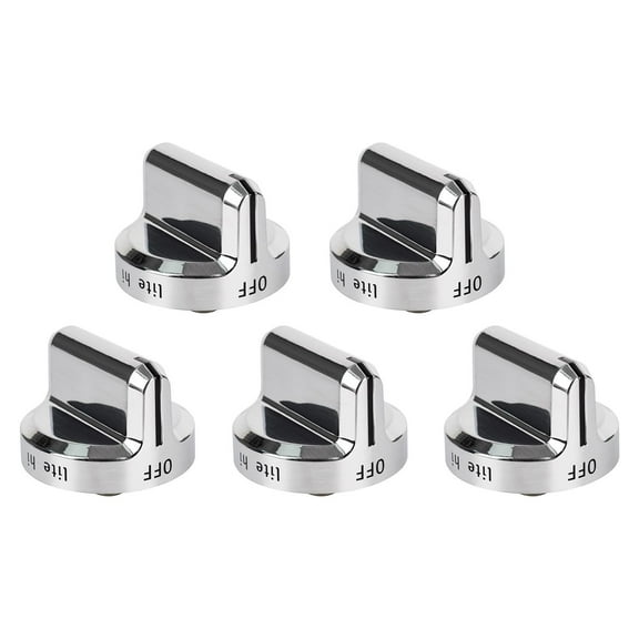 ARCADORA High-Temp Silver Stove Knobs for Frigidaire Ranges - Heat-Resistant & Easy-Clean