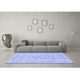 thumbnail image 3 of Ahgly Company Indoor Round Abstract Blue Modern Area Rugs, 5' Round, 3 of 4