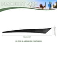 thumbnail image 2 of Arrow Vanes Turkey Archery Arrows Feathers Fletching, Left Wing Fit for Hunting Target Shooting Black, 2 of 5