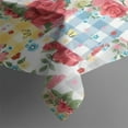 thumbnail image 3 of Pioneer Flower Floral Print Pattern Rectangle Tablecloth 60"x84",Waterproof Polyester Rectangle Table Cloth, Wipeable Spillproof Polyester Tablecloth for Dining, Camping, Indoor and Outdoor, 3 of 5