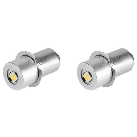 

DTRALD 2X 1W P13.5S LED Flashlight Bulb 100-110LM 2700-7000K Replacement Bulb Torch Lamp Emergency Work Light(4.5V)