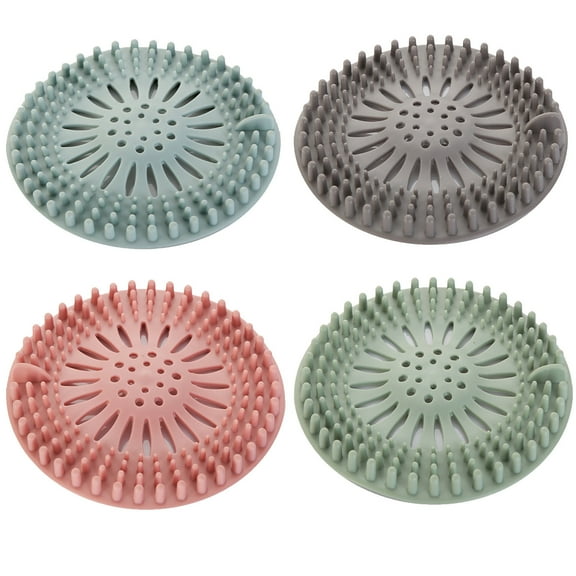 Sink Strainer Hair Catcher Rubber Stopper Shower Drain Covers for Bathroom, Bathtub, Handbasin, Tub, Kitchen, Sink, Strainer, Sewer, Plug, Filter, Trap, Home, Drain Protectors