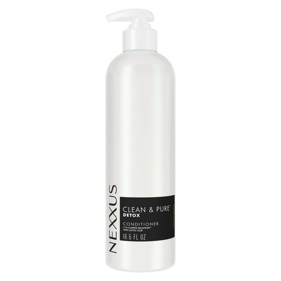 Nexxus Clean & Pure Conditioner for Professional Level Detox Hair Care with Lactic Acid, 16.5 fl oz